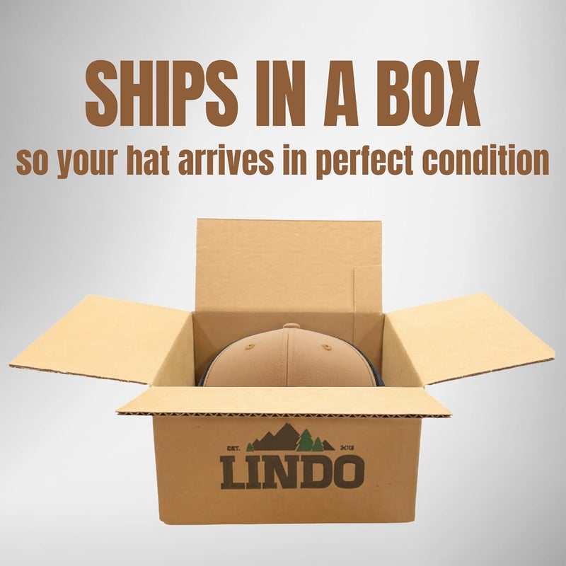 Lindo Trucker Hat [ Great Outdoors Design ] for Men and Women: Mid Profile Cap with Breathable Mesh Back and Adjustable Snap - Image 5